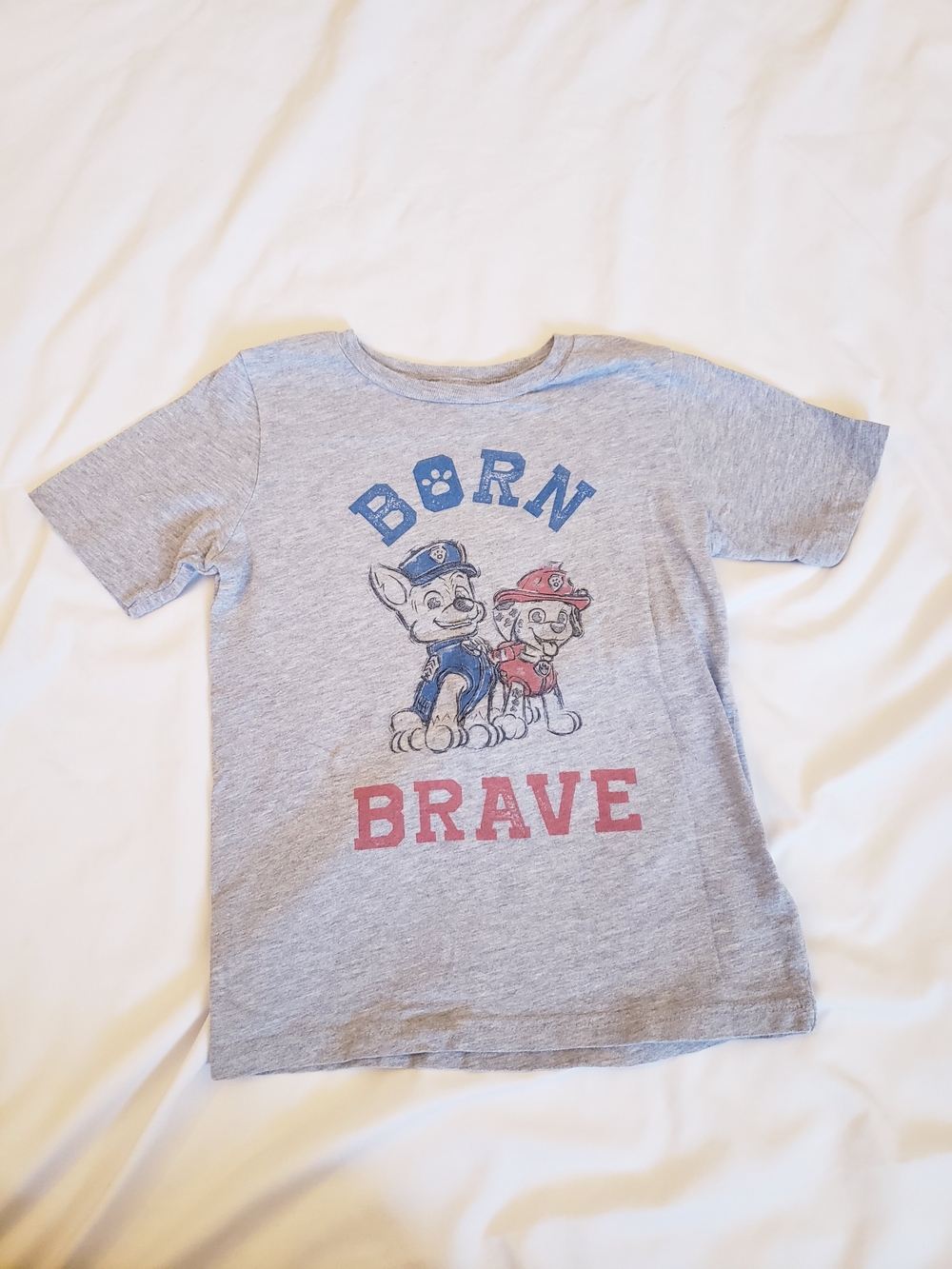 Boys Size 6 Paw Patrol "Born Brave" Graphic Tee